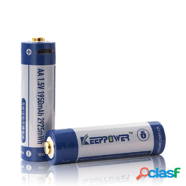 1pc Keeppower P1450U1 AA Micro USB 14500 1,5 V 1950 mAh