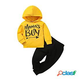 2 Pieces Baby Boys Fashion Casual Daily Hoodie Pants