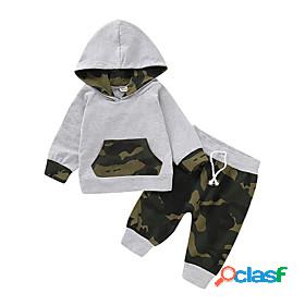 2 Pieces Baby Boys Fashion Cool Hoodie Pants Clothing Set