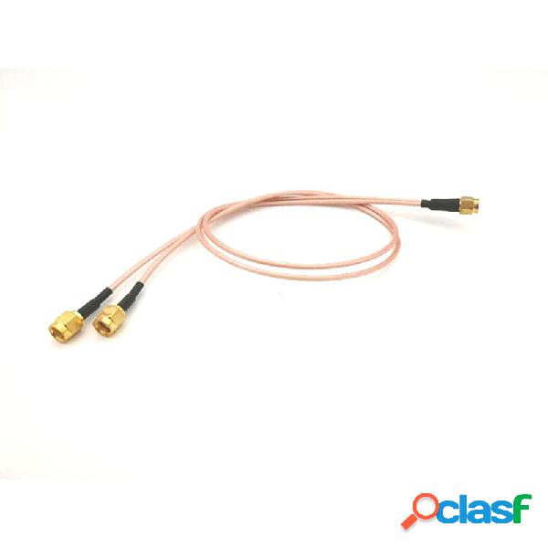 2 RP-SMA Maschio a 1 cavo di estensione maschio SMA Antenna