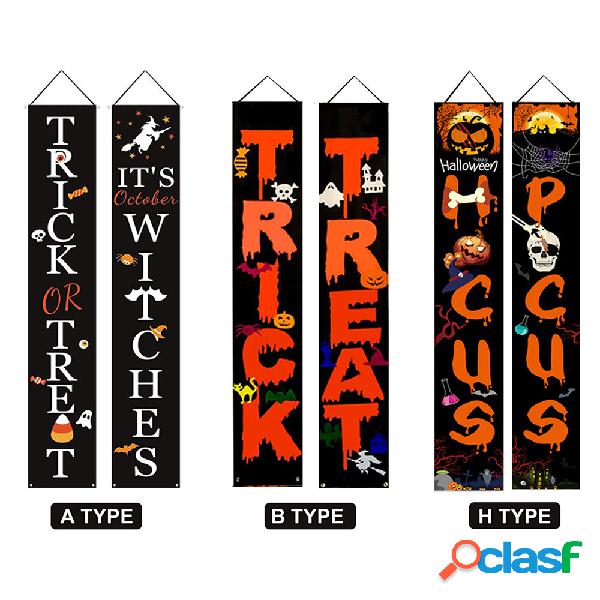 2 pezzi di Halloween Couplets 3 stili per la decorazione di