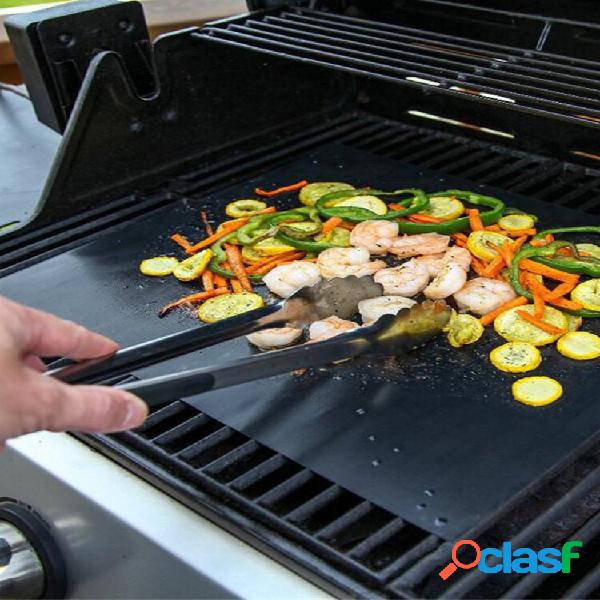 2 pezzi riutilizzabile antiaderente barbecue grill tappetino