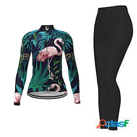 21Grams Womens Cycling Jersey with Tights Long Sleeve -