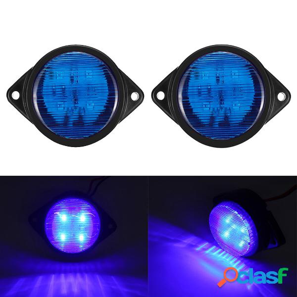 2PCS 24V 4LED Indicatori di direzione laterali per rimorchi