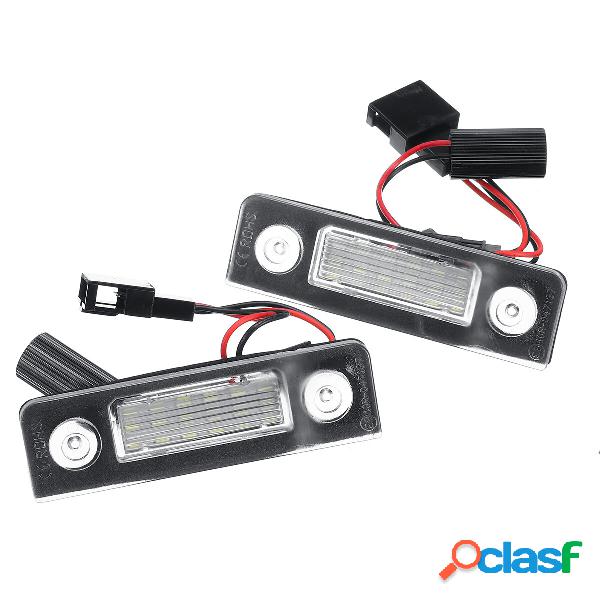 2Pcs LED Licenza Piatto Luci bianche per Skoda Octavia ll