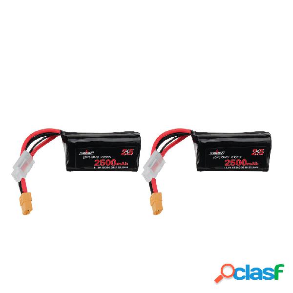 2Pcs URUAV 11.1V 2500mAh 15/30C 3S Li-ion a Lungo Raggio