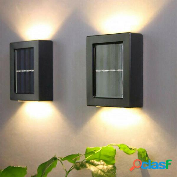 2Pcs solare Wall lampada Light Up and Down Decorativo da