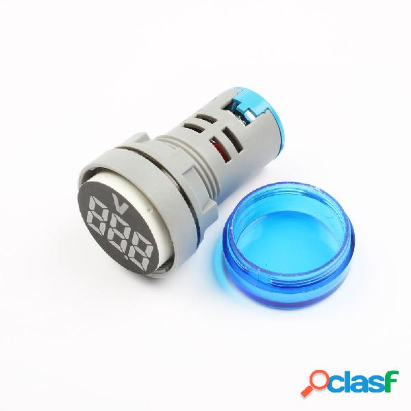 3 pz Blu LED 22mm DC Strumento di misura della tensione Mini