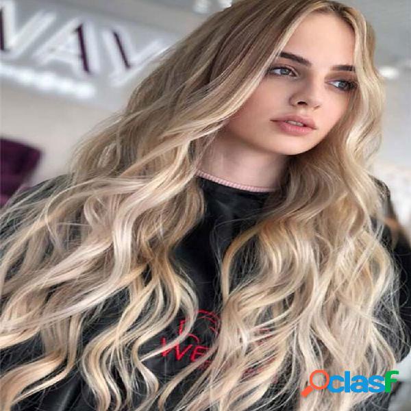 30 colori ricci lunghi dritti Capelli Estensioni mais Permed