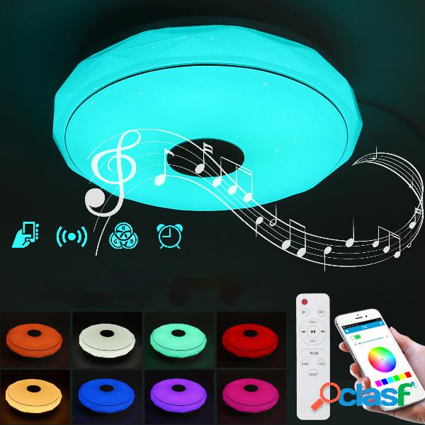 36W / 60W 40CM Moderna LED Plafoniera musicale RGB Bluetooth
