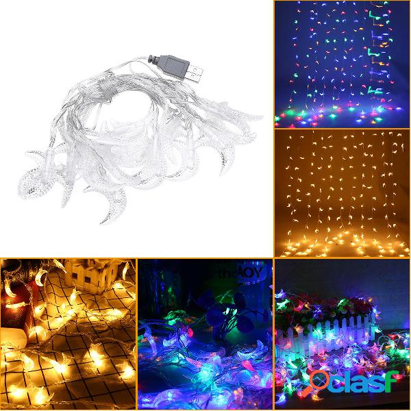 3M USB Moon Shape Warm White Colorful 20 LED String Light