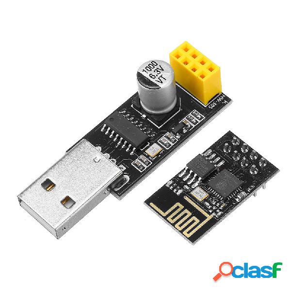 3pcs ESP01 Adattatore programmatore UART GPIO0 ESP-01 CH340G