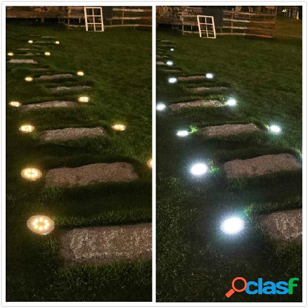 4 pezzi LED solare Power In Ground Lights Cortile esterno