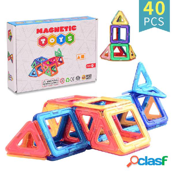 40 pezzi blocchi magnetici giocattoli giocattoli educativi