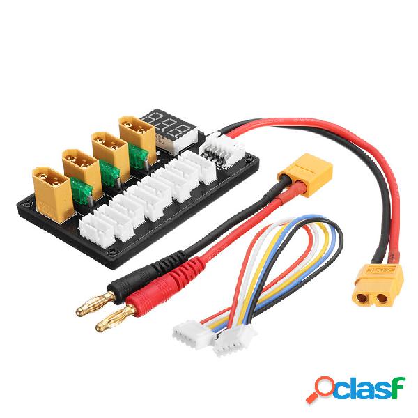 4CH Parallel Charging Board XT60 Banana Plug Per ISDT D2 Q6