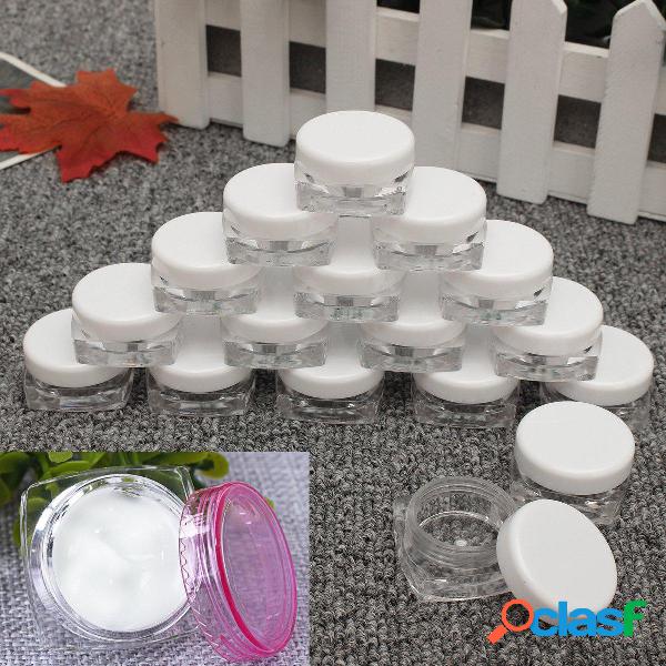 50Pcs Cosmetici Borsa Vuoto Vaso Pots Eyeshadow Trucco Crema