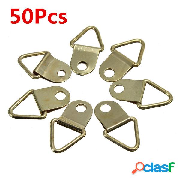 50pcs montaggio a triangolo rame foto parete cornice gancio