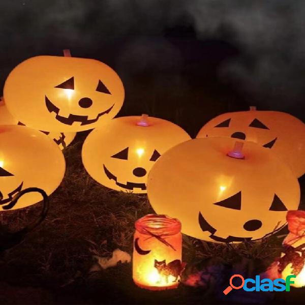 5/20 Pz Halloween Kids Gift Pumpkin luce a led Up Palloncini