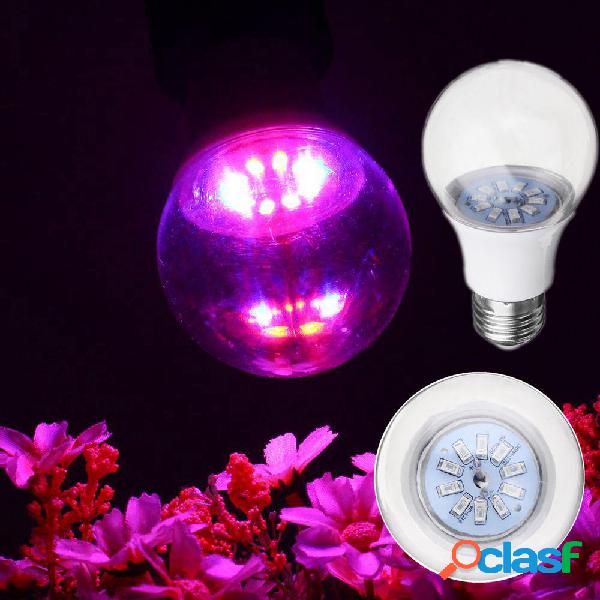 5W E27 5730 Full Spectrum 10 LED Grow Light Bulb Reb: Blu 4: