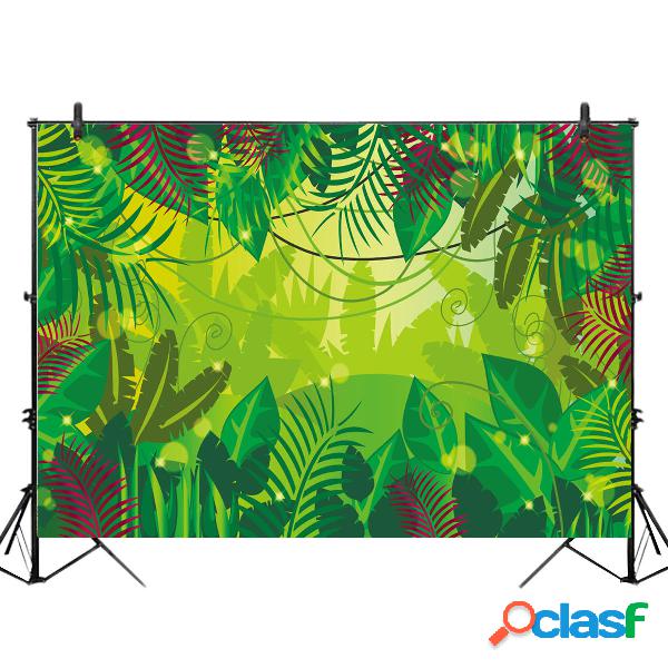 5x3FT 7x5FT 9x6FT Verde Foresta Pluviale Tropicale