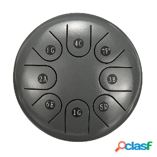 6 Pollici 8 note G Tone Steel Tongue Drum Set Hand Pan Drum