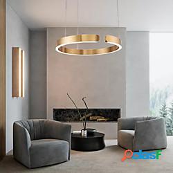 60 cm cerchio design lampada a sospensione led oro metallo