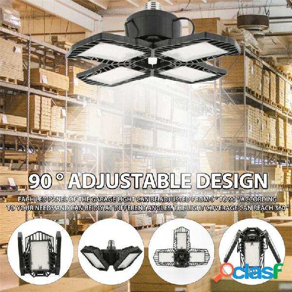 60W E27 132 LED Garage Light 4 Blades Soffitto deformabile