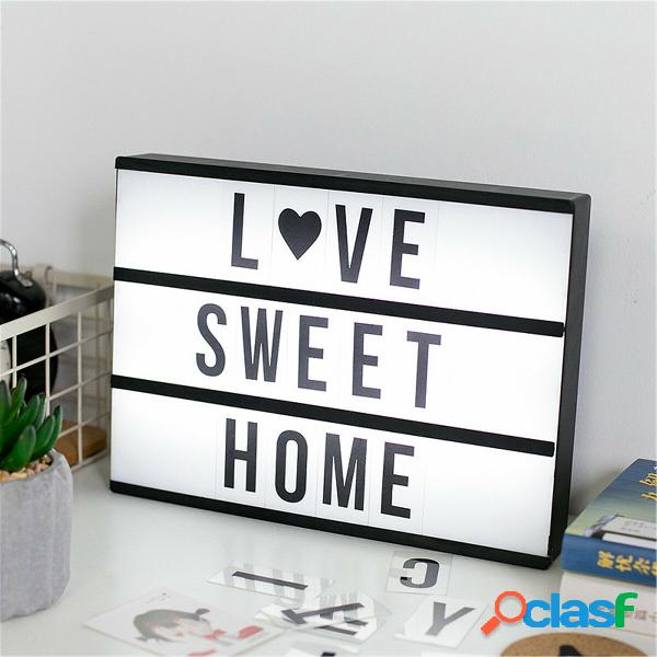 A4 fai da te LED lettera lampada cinema cinematografico