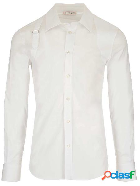 ALEXANDER MCQUEEN CAMICIA UOMO 624753QPN449000 COTONE BIANCO