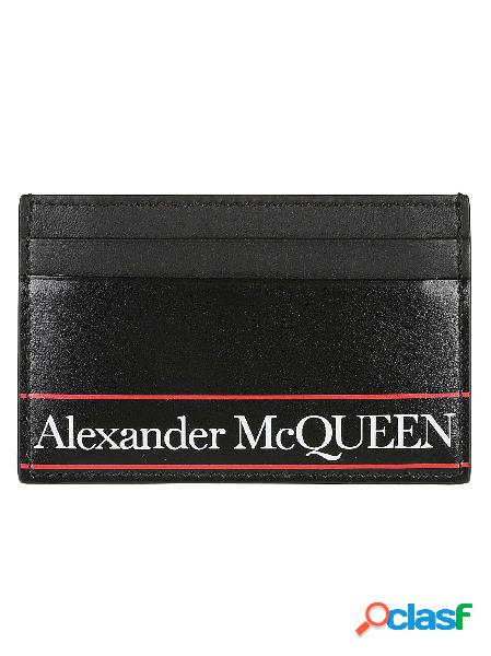 ALEXANDER MCQUEEN PORTACARTE UOMO 6021441SJ2B1092 PELLE NERO