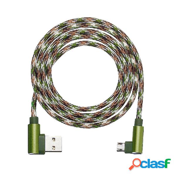 APPACS Camuffamento Micro USB a USB Doppio cavo 90 Dregee ad