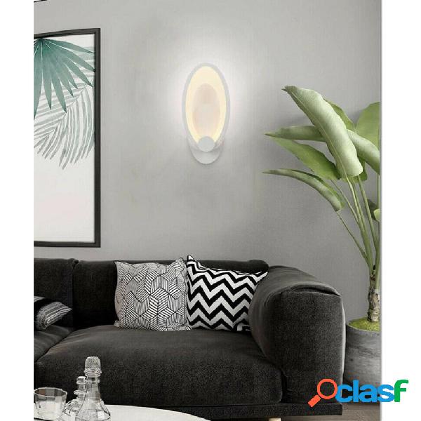 APPLIQUE LED OVALE 9 WATT PARETE LUMETTO LUCE BIANCA FREDDA