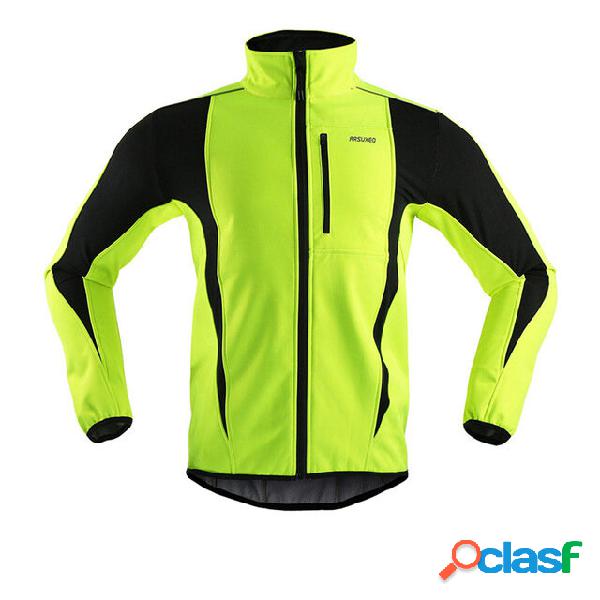 ARSUXEO Abbigliamento ciclismo invernale Collo alto Giacche