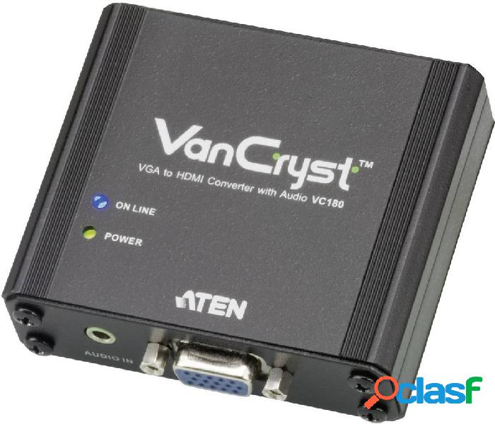 ATEN AV Convertitore VC180-AT-G [VGA, Jack - HDMI] 1920 x