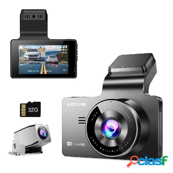 AZDOME M63 Car DVR WiFi integrato GPS con doppio lente 8MP