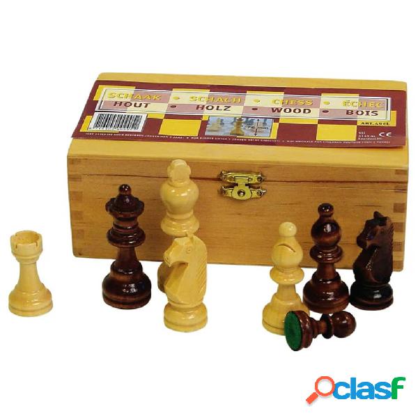 Abbey Game Pezzi degli Scacchi 87 mm Nero/Bianco 49CL