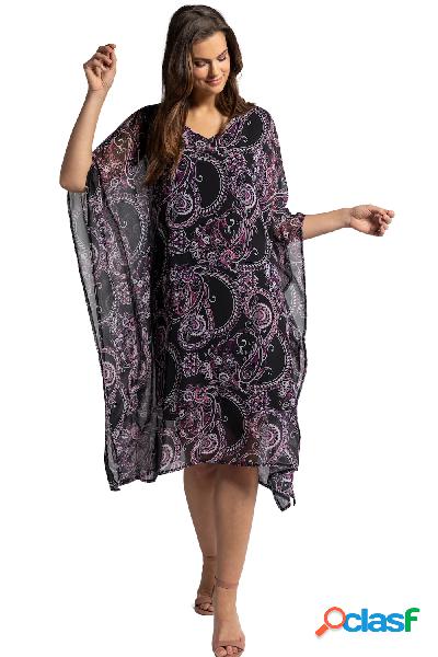 Abito a caffettano oversize dal design Paisley in chiffon,