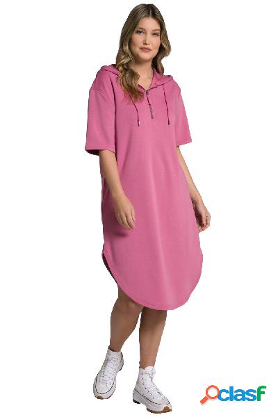 Abito di felpa dal taglio oversize con scritte stampate,