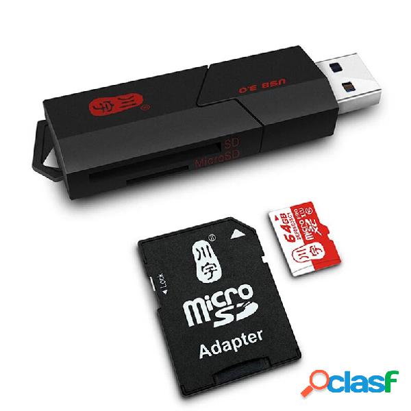 Adattatore OTG per lettore di schede di memoria TF/SD con