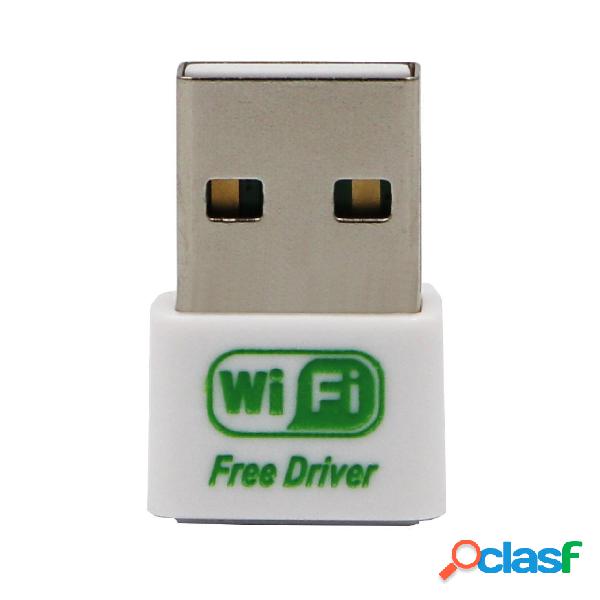 Adattatore di rete senza driver USB WiFi ricevitore Mini