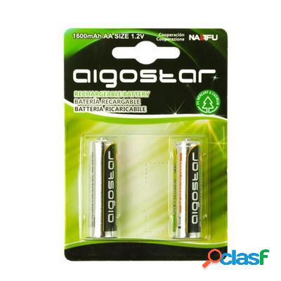 Aigostar 2 Batterie stilo ricaricabili 1600mAh AA 1,2V