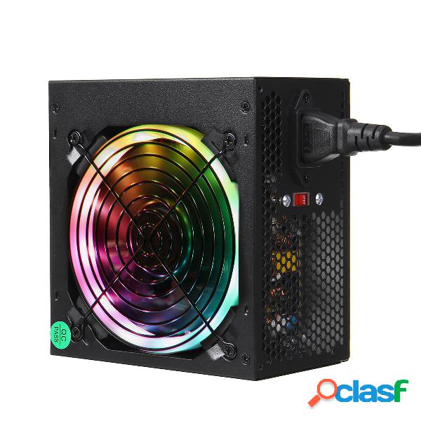 Alimentatore per PC 800W RGB LED Ventola di raffreddamento