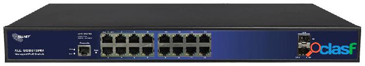 Allnet ALL-SG8618PM Switch di rete 16+2 porte 10 / 100 /