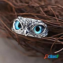Anello a fascia Argento Lega Gufo Vintage ▾ 1 pc