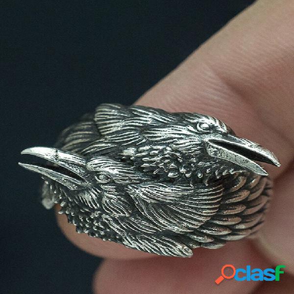 Anello da donna placcato in argento 925 vintage, regalo di
