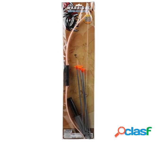 Arco da 64 cm con 3 frecce e coltello indiano