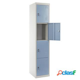 Armadietto HILDUR cm 180x38x45, in Acciaio, super