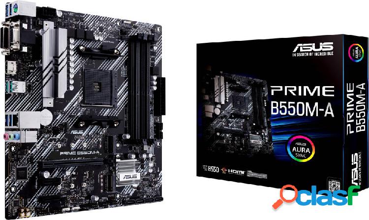 Asus PRIME B550M-A Mainboard Attacco AMD AM4 Fattore di