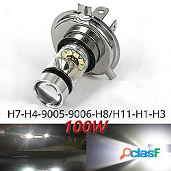 Auto LED Luce da lavoro H7 H4 H11 Lampadine 1000 lm 100 W