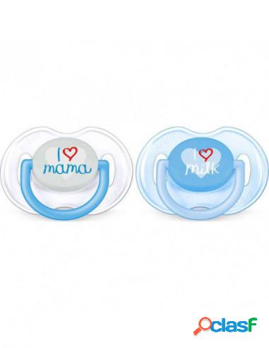 Avent - Succhietto Soother Love Boy 0-6 Mesi 2 Pezzi